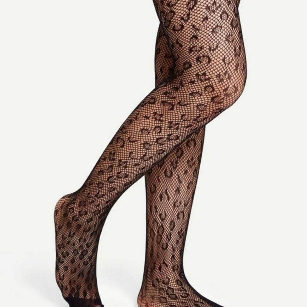 Leopard print stocking